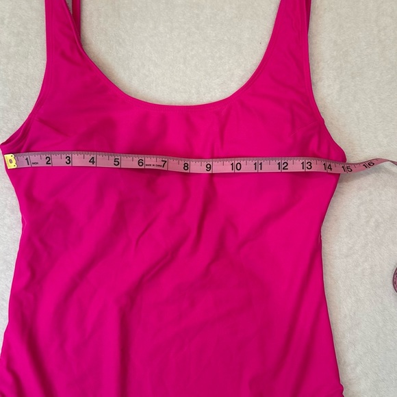 Summer Mae Hot Pink One-Piece Swimsuit Ocean View Size M Barbiecore Vibes!! - Picture 8 of 12